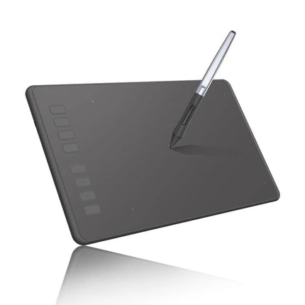 Huion Inspiroy Drawing Tablet with Battery-Free Stylus for Artists — slim portable tablet and battery-free stylus for sketching, photo editing, OSU play