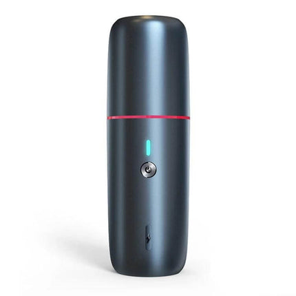 Navy Blue Wireless Handheld Vacuum Cleaner For Car And Home - compact cordless vacuum with ergonomic design and power button