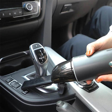 Navy Blue Wireless Handheld Vacuum Cleaner For Car And Home cleaning car center console and cup holder with crevice tool