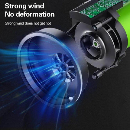 Navy Blue Wireless Handheld Vacuum Cleaner For Car And Home internal motor airflow visualization showing strong wind and durable fan design