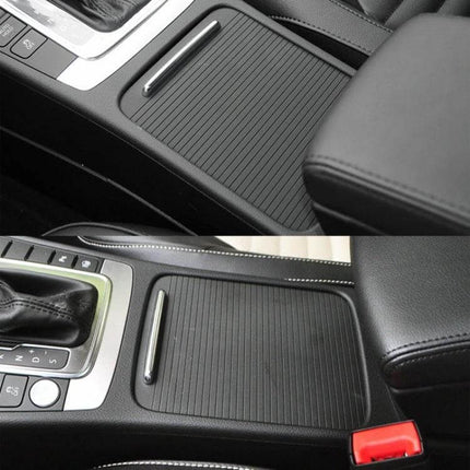 Center Console Cup Holder Cover Trim Left Driving Accessory – black ABS/TPU direct replacement fits left cup holder in select Volkswagen models