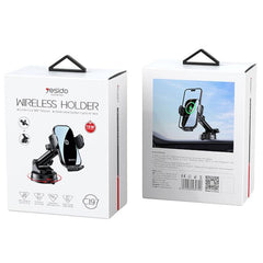 Yesido C197 15W Fast Charge Wireless Car Mount with Adjustable Arm and Suction Base