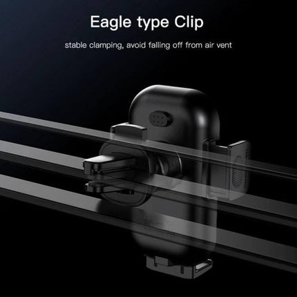 Yesido Wireless Car Charger Holder 2-In-1 Suction Cup Mount on air vent with eagle type clip for stable one-hand wireless charging up to 15W