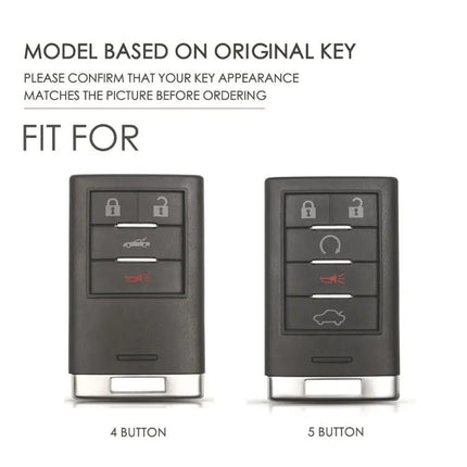 Leather Protective Case for Cadillac 5-Button Keys
