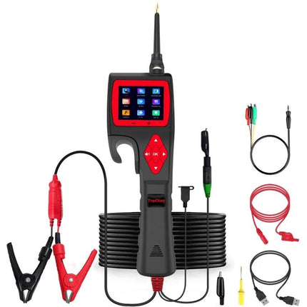 TopDiag Analyzer for Routine Vehicle Diagnostics at Home handheld car diagnostic tool with probes, clips and cables for garage use