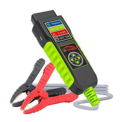 TopDiag Car Battery Analyzer for Everyday Vehicle Checks - handheld battery tester with clamps for quick pre-drive checks