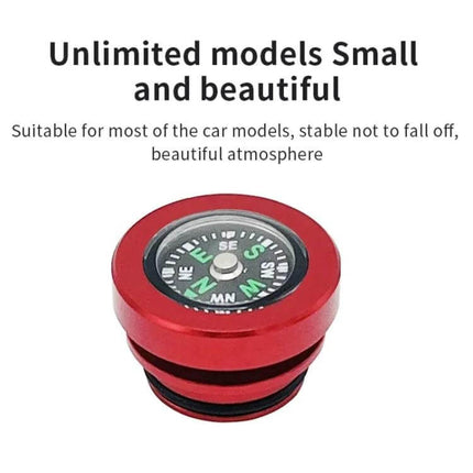 Car And Motorcycle Metal Cigarette Lighter Dust Cover red anodized billet aluminum compass-style plug protecting 12V socket