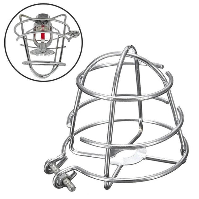 Metal Protective Guard for Fire Sprinkler Head Safety - durable lightweight metal cage guard for protecting sprinkler heads from impacts in warehouses, offices, homes
