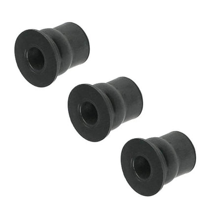 Universal Brass Nuts Set of 20 for Motorcycle Windshields - black rubber vibration dampener replacement nuts shown (3 of 20)