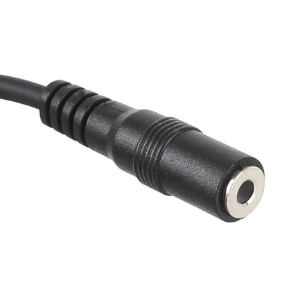 AMI Multimedia Car Audio Cable For Audi Car Stereo Plug And Play - close-up of black 3.5mm female adapter cable for Audi CD changer port