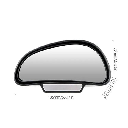 Wide Angle Adjustable Blind Spot Mirror for Left Side Vehicles
