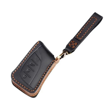 Hallmo Cowhide Leather Key Case for Lexus 3-Button Keys | Syndmart