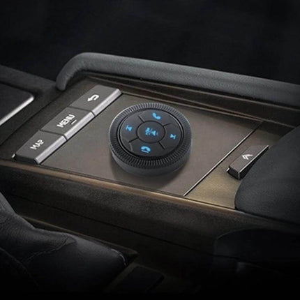 Steering Wheel Button Controller Wireless Remote for Car DVD compact adhesive-mounted remote for steering wheel one-handed play pause skip volume control