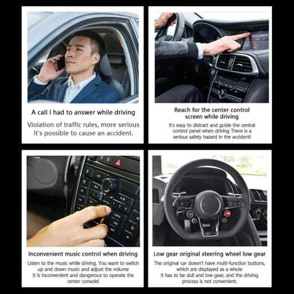 Car Cup Holder Remote Button With Eight Functions For Easy In Car Use — compact ABS remote fits cup holder for reachable vehicle controls, 6x8.4x8.55 cm