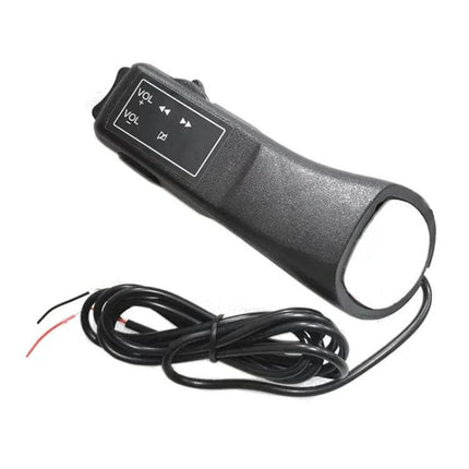 Steering Wheel Controller For Cars With Volume And Track Control black ABS+PU on-wheel audio control with volume, track and mute buttons