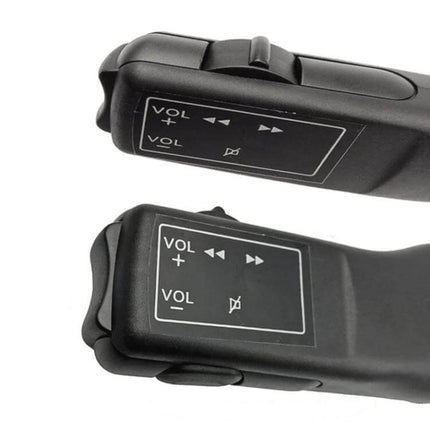 Steering Wheel Controller For Cars With Volume And Track Control - ABS+PU on-wheel remote for volume, track skip, mute, adhesive mount, non-damaging