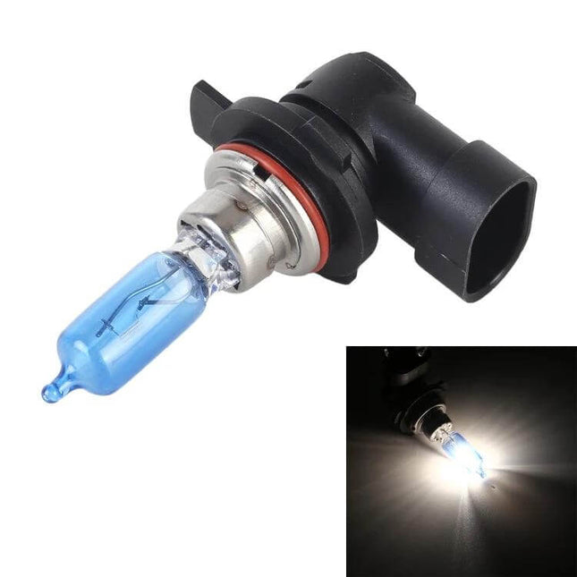 Halogen Car Fog Lights For Everyday Driving On Ground Vehicles - 12V 55W blue-tinted halogen bulb with black connector for easy installation
