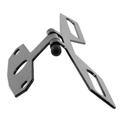 Adjustable Motorcycle Taillight Folding Bracket for Secure Use - durable black folding bracket for motorcycle or ATV taillight mounting