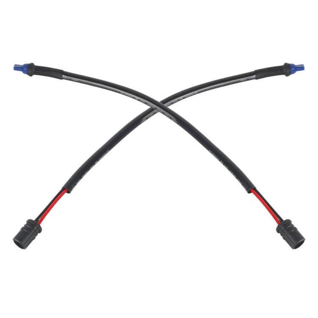 Car T10 LED Bulb Extension Cable For Easy Installation - pair of black flexible extension wires with durable connectors for tight automotive spaces