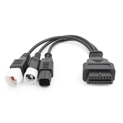 Essential Adapter Cable for Honda and Yamaha Motorcycle Maintenance - OBD diagnostic adapter cable with multi-connectors for home garage checks