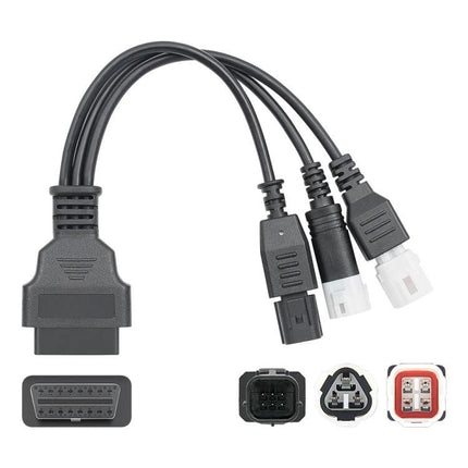 Essential Adapter Cable for Honda and Yamaha Motorcycle Maintenance - diagnostic 3-in-1 adapter cable for home garage use