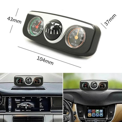 LC-3 Car Compass and Thermometer for Daily Driving Assistance dashboard compass thermometer trio (104mm) - easy mount, direction and temperature readout