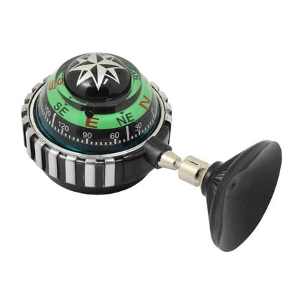 Handy Car Compass with Suction Cup for Daily Commutes mounted on dashboard as reliable GPS backup