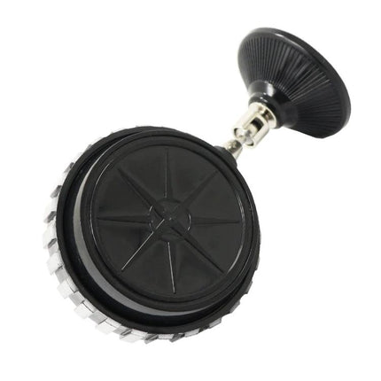 Handy Car Compass with Suction Cup for Daily Commutes mounted on dashboard as backup navigation aid