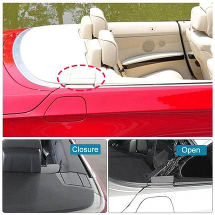 Convertible Rear Platform Cover Right Side Replacement installed on BMW E93 red convertible showing right rear platform cover fit and closure