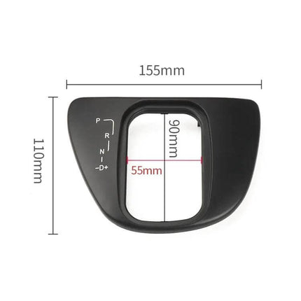 Gear Display Panel for Mercedes Benz Vito Car Interior – black ABS+PC gear surround 155x110mm with 90x55mm opening, wear‑resistant hanger panel