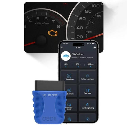 Reliable Companion for Everyday Car Maintenance and Checks - OBD2 scanner with smartphone app diagnosing check engine light