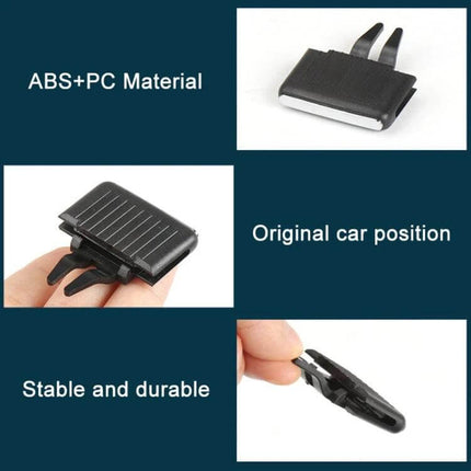 Lavida Driver Side Car Air Vent Paddle Replacement - black ABS+PC driver-side vent paddle showing clips, original-fit, stable and durable