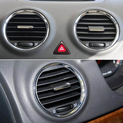 Lavida Driver Side Car Air Vent Paddle Replacement - direct-fit PC+ABS driver-side vent paddle installed in Volkswagen Lavida dashboard