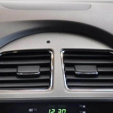 Air Outlet Paddle Black For Car Interior Replacement installed in dashboard dual vent, factory-fit look and smooth adjustment