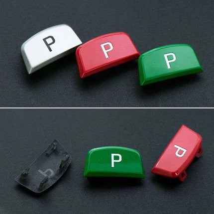 Gear Shift Button Cover for Land Rover Range Rover Jaguar Left Drive - red green silver anti-scratch P button protective cap