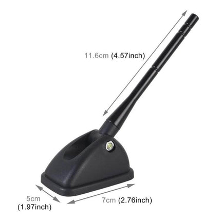 Car Roof Antenna Mast with Adhesive for Signal Enhancement - black aluminum alloy decorative car roof antenna mast with adhesive base