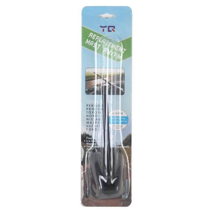 Car Roof Antenna Mast with Adhesive for Signal Enhancement - decorative aluminum alloy and ABS roof/trunk stick-on antenna mast