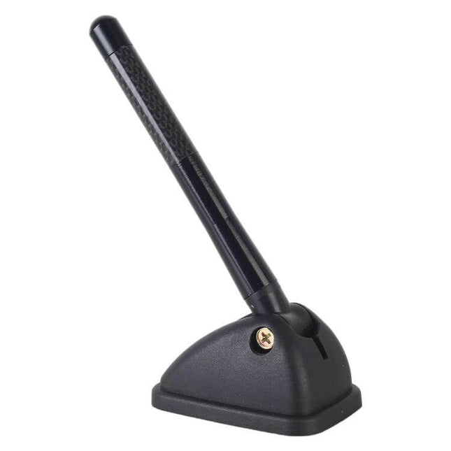 Aluminum Alloy Car Roof Antenna Mast for Radio Signal Use - sleek black decorative car roof antenna with adhesive base