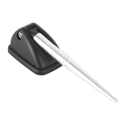 Durable Car Roof Antenna Mast for Improved Radio Reception - decorative silver mast on black base for easy attachment, enhances vehicle appearance