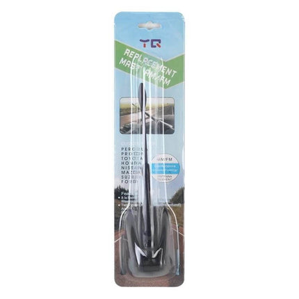 15.5cm Aluminum Car Roof Antenna Mast for Radio Signal decorative black replacement mast in retail packaging for car roof styling