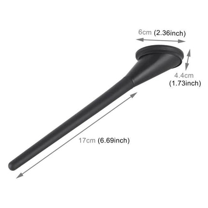 Car Roof Antenna Mast for Signal and Aesthetic Enhancement - black 17cm decorative roof/trunk adhesive mast with base dimensions 6cm x 4.4cm