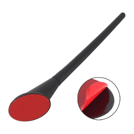 Car Roof Antenna Mast for Signal and Aesthetic Enhancement - black decorative roof mast with red adhesive base