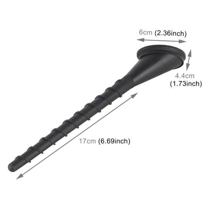 Durable Aluminum Car Roof Antenna Mast for Radio Use - black adhesive-base decorative aluminum mast 17cm length