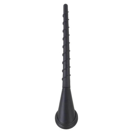 Durable Aluminum Car Roof Antenna Mast for Radio Use - black spiral stick with adhesive base for vehicle roof or trunk