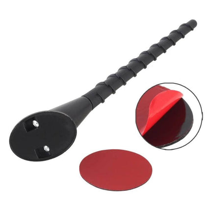 Durable Aluminum Car Roof Antenna Mast for Radio Use - black adhesive-base decorative car antenna mast