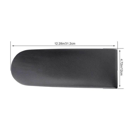 Center Armrest Box Cover For Volkswagen Jetta Golf Bora black leather-plastic armrest top with dimensions 12.28in x 4.72in