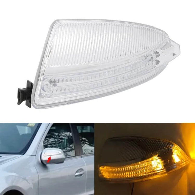 Left Side Turn Signal Light for Mercedes-Benz C Class W204 - clear replacement mirror indicator, easy non-destructive install, improves visibility