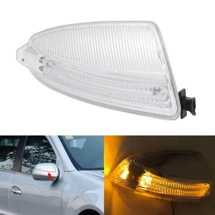 Mercedes-Benz C Class W204 Right Side Turn Signal Light clear replacement lens showing fit and amber illumination