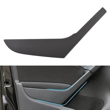 VW Golf Left Interior Door Handle Cover Replacement - black PC trim piece restoring textured cabin look