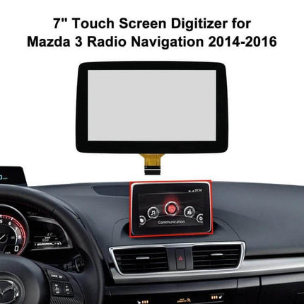 Vehicle Touch Screen Display for Mazda Axela 2014 to 2016 Models - 7" replacement digitizer for dashboard infotainment